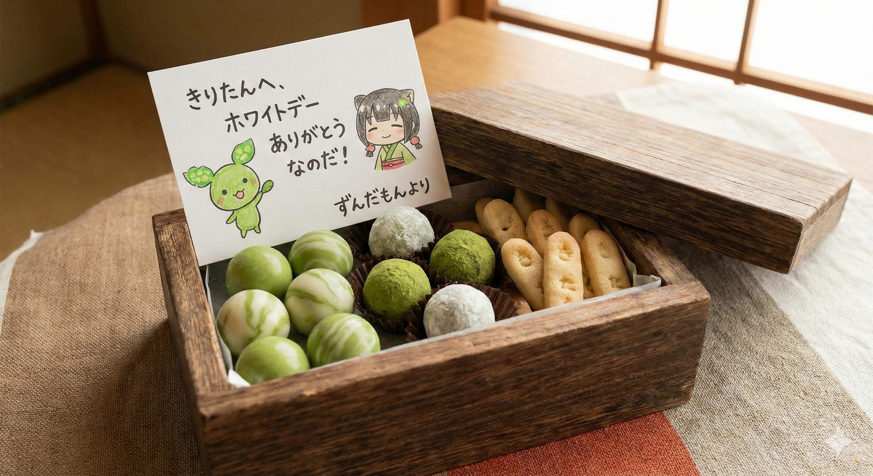 バレンタインにずんだもんからチョコを貰った話