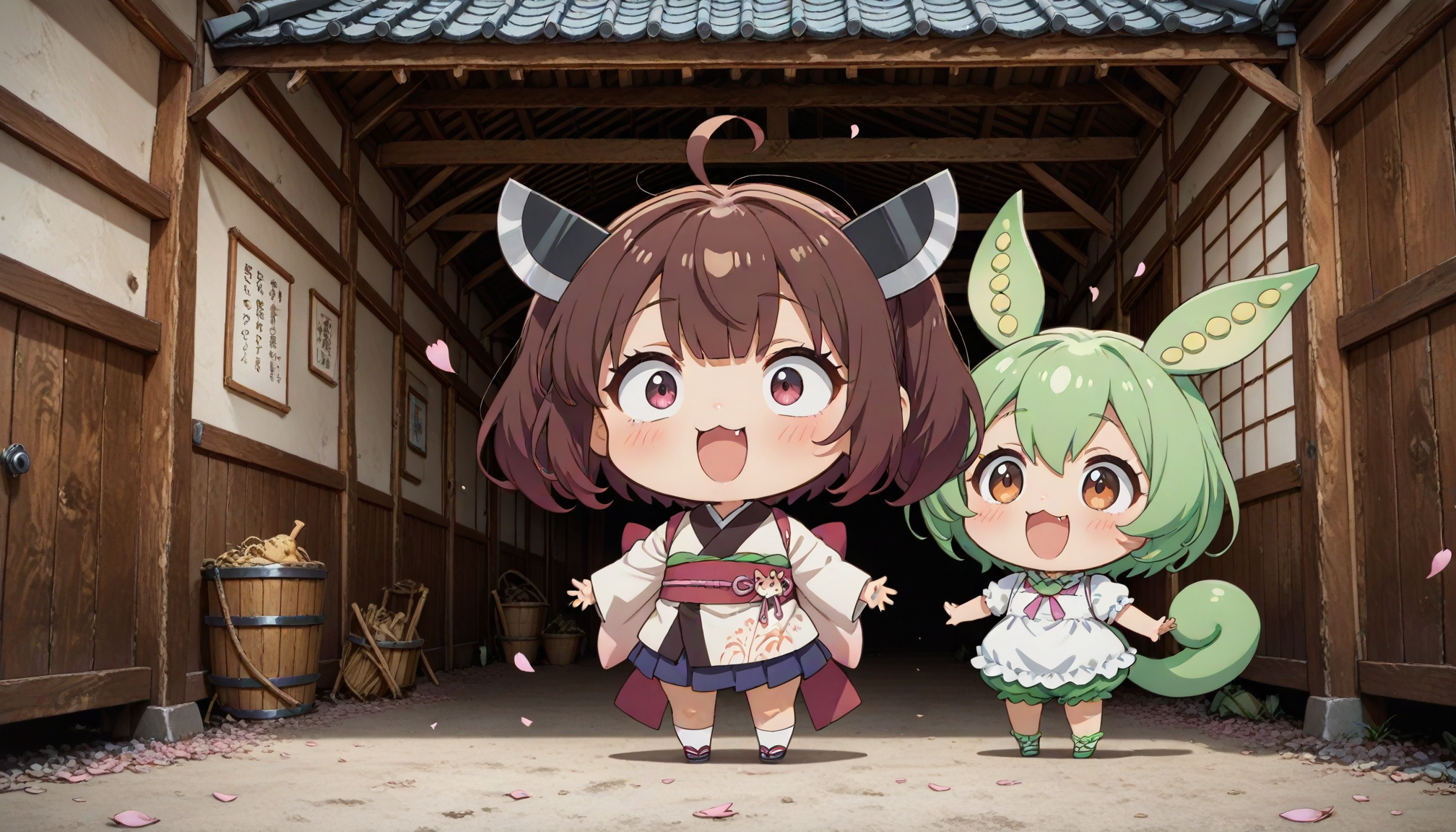 サイト完成をお祝いするずんだもんたち