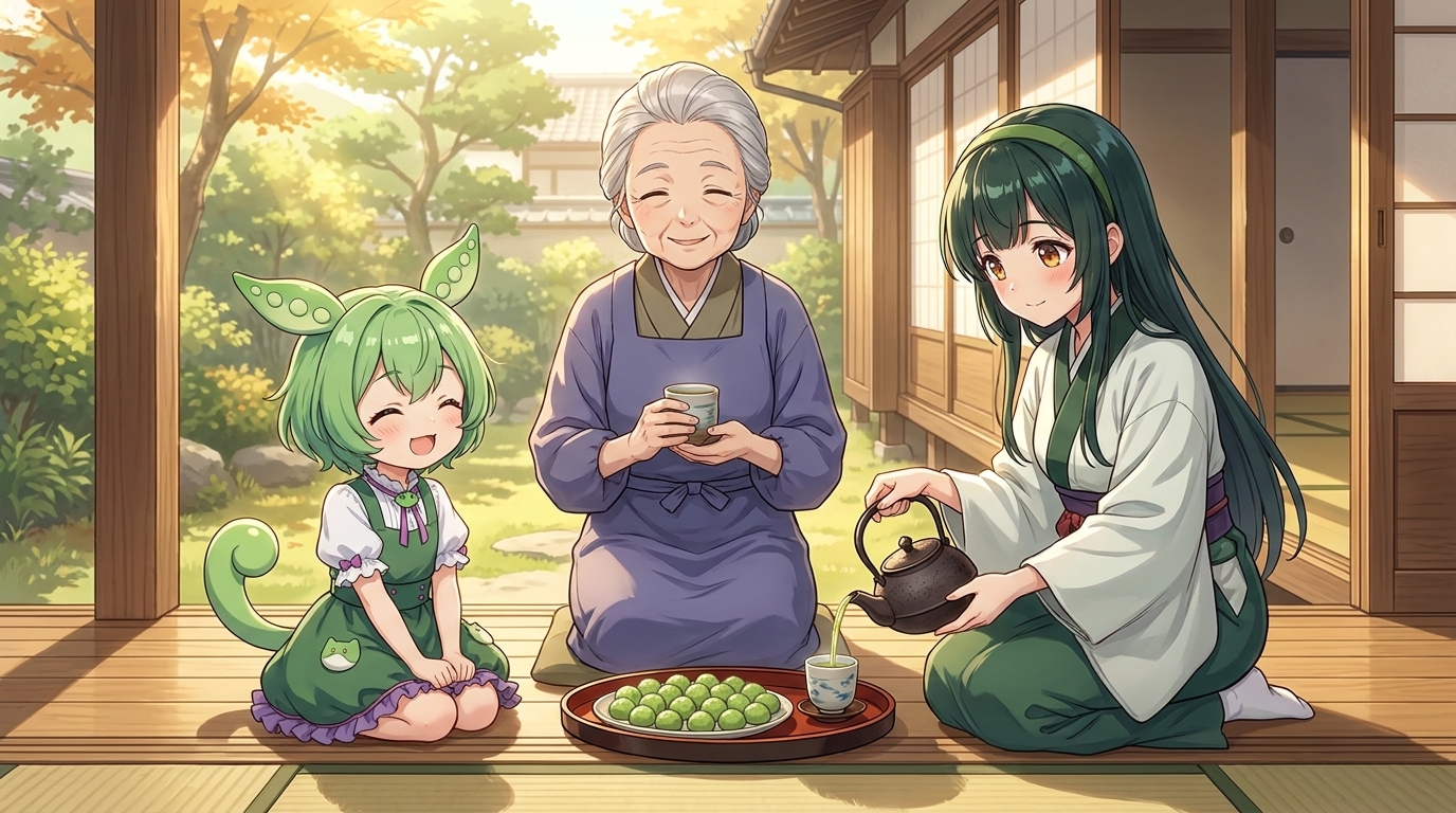 敬老の日なのだ。おばあちゃんに教わった、やわらかずんだ餅の作り方なのだ