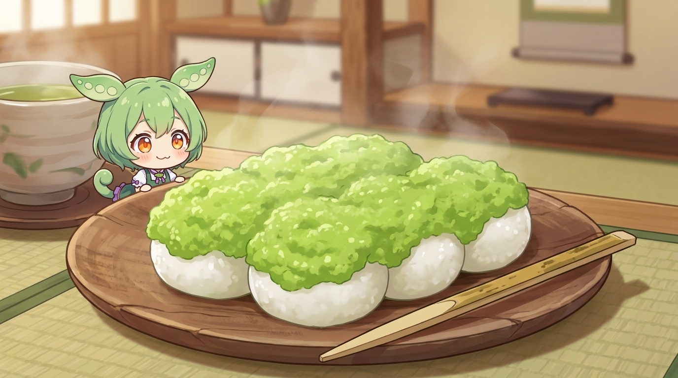 ずんだ餅の実物