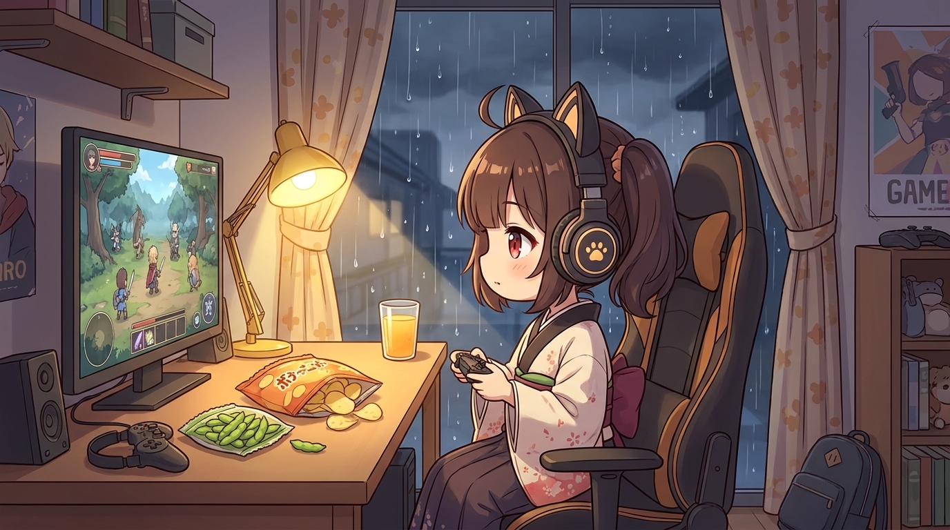 きりたんの雨の日ゲーム部屋
