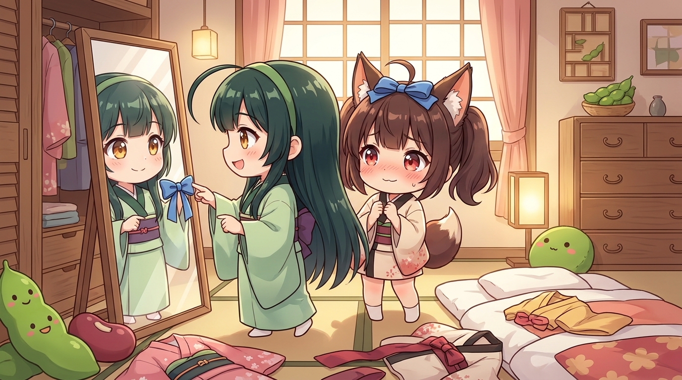 姉妹あるある:服貸し借り